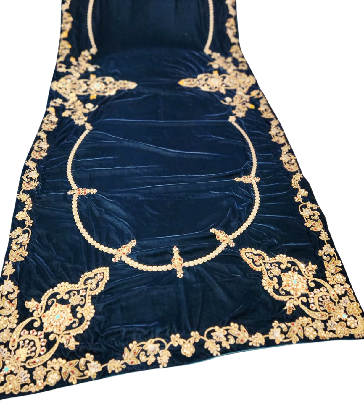 Luxury Black Velvet Shawl