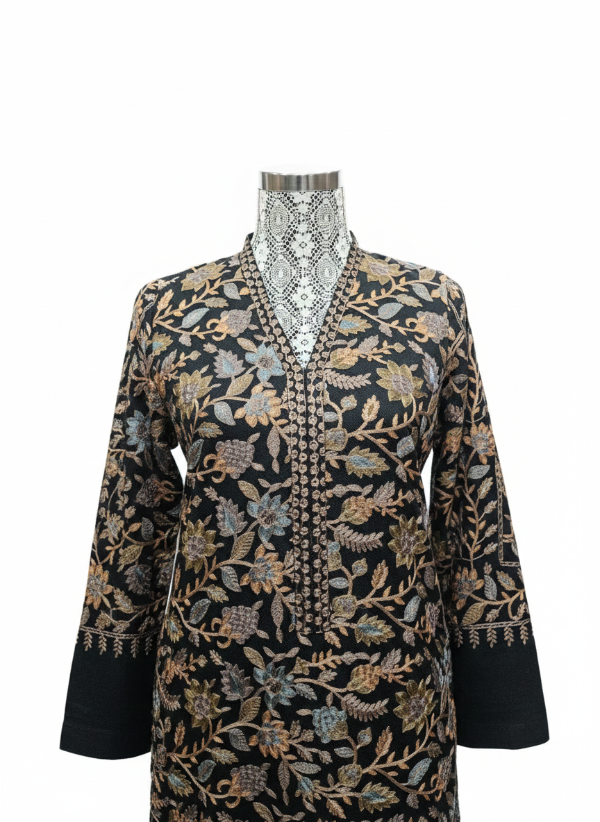 Pashmina embroidery cord set