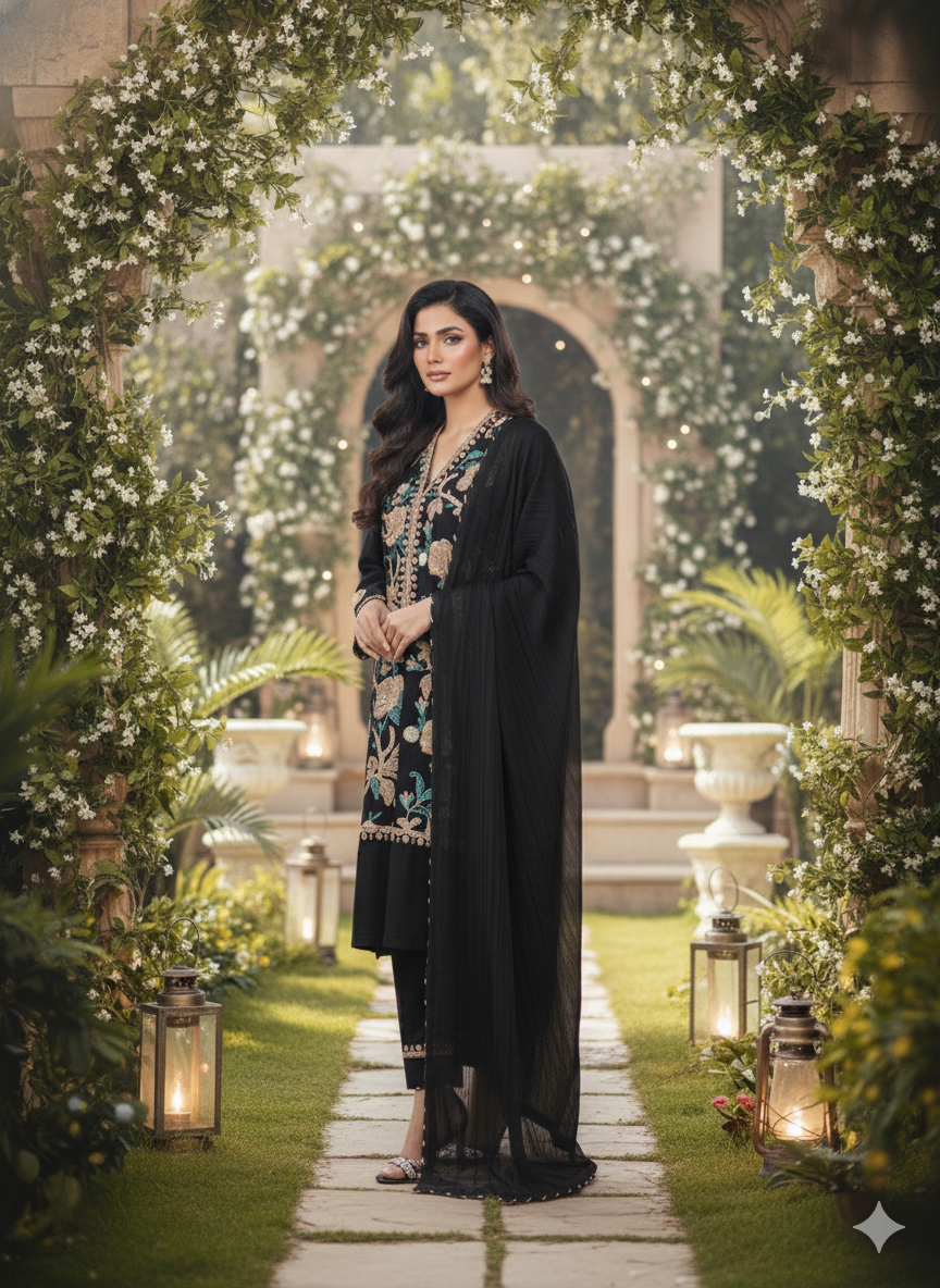 Woolen Pashmina suit