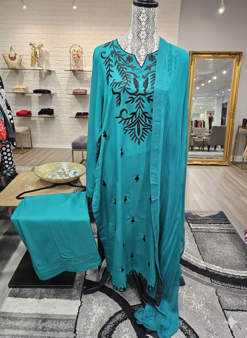 Karandi embroidery suit