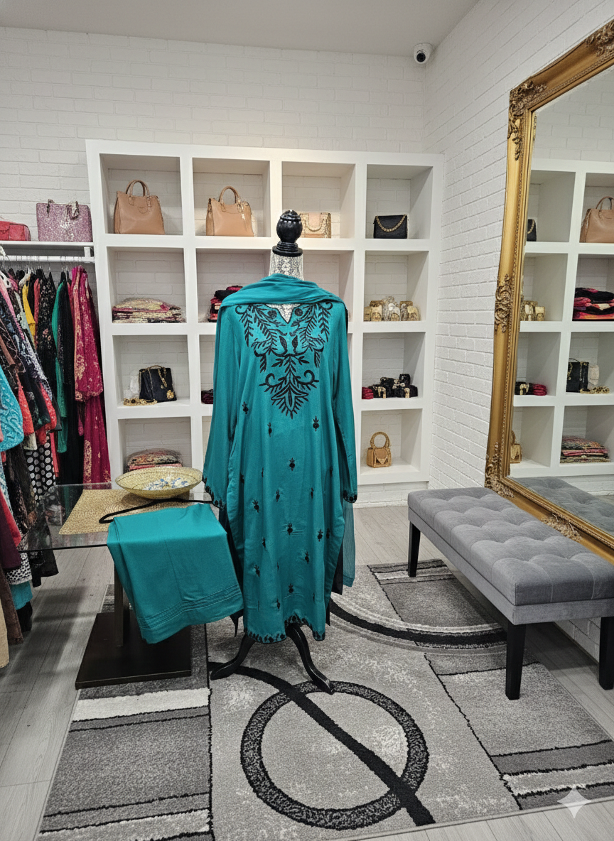 Karandi embroidery suit