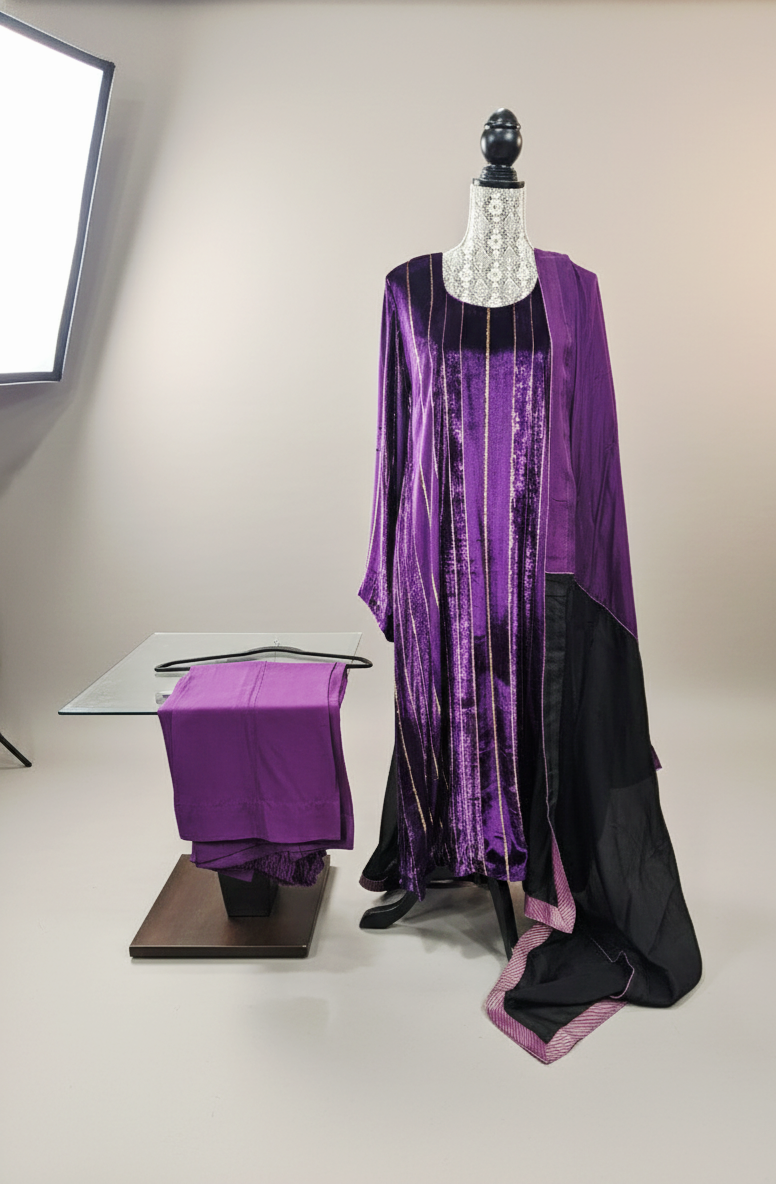 Pure French valvet suit