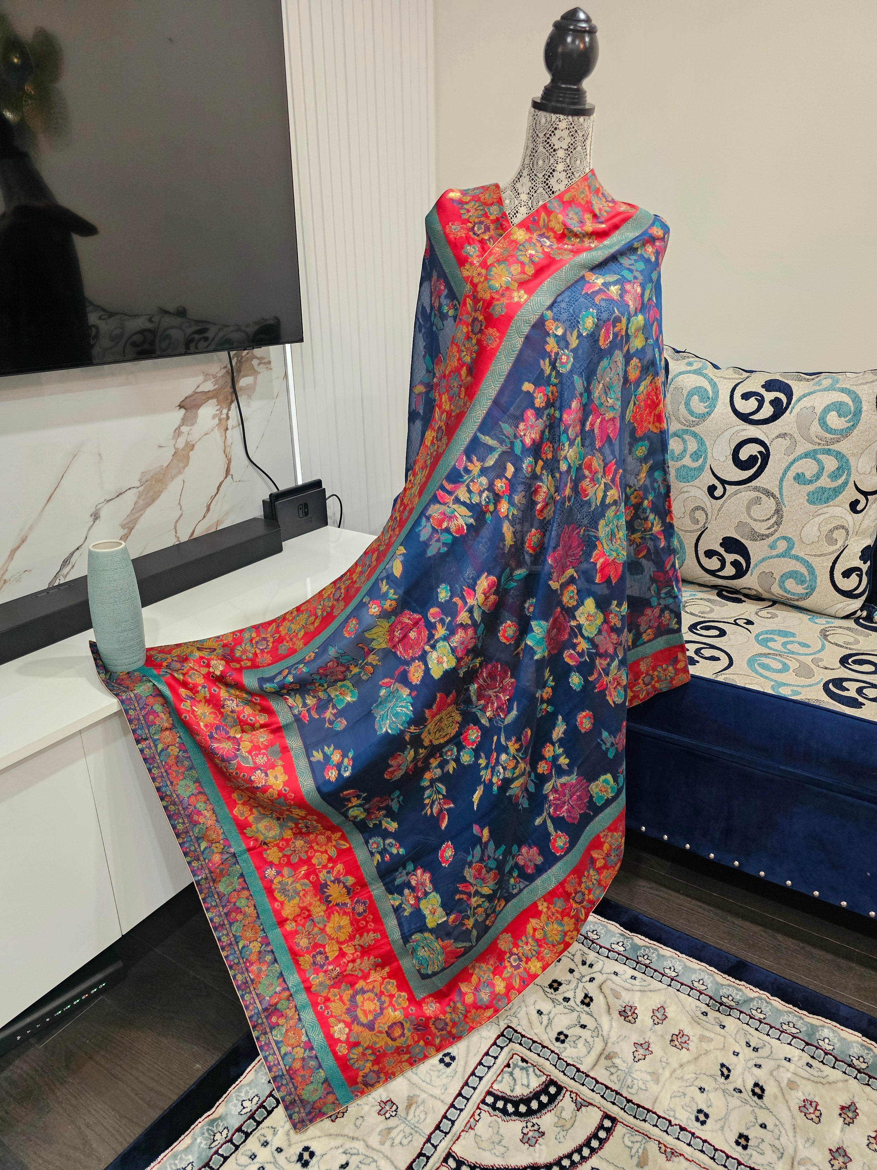 Pure kani silk dupatta