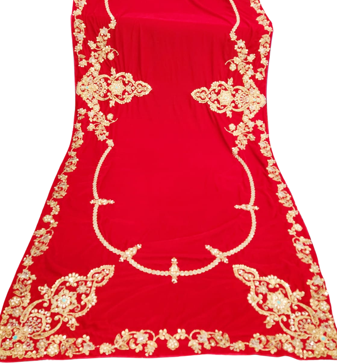 Luxury Black Velvet Shawl