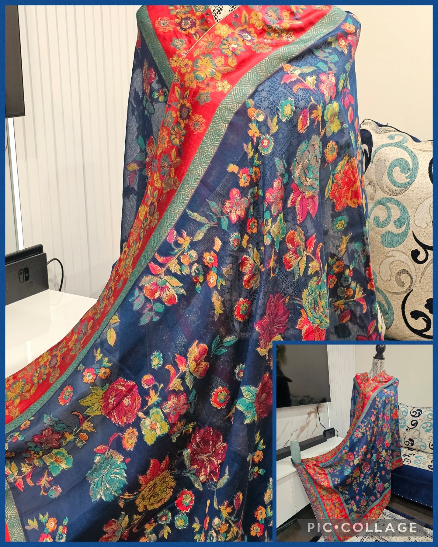 Pure kani silk dupatta