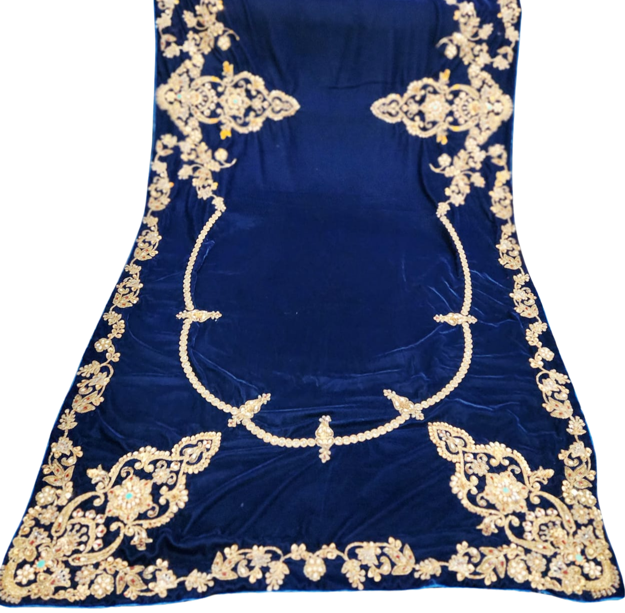 Luxury Black Velvet Shawl